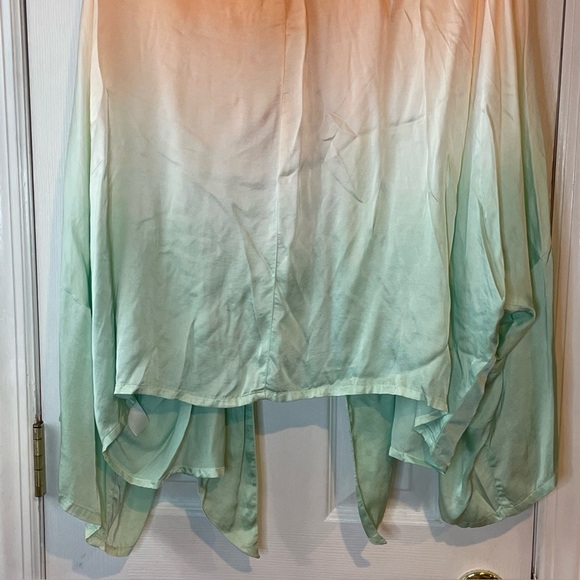 Pippa Kimono Women's Large Neon Orange‎ Lime Ombre - Picture 11 of 16